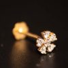 0.07 Ct 6 Stone Diamond Nose pin. - Image 2
