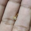 4 stone Traditional 18K gold Diamond Cut Nosepin - Image 2