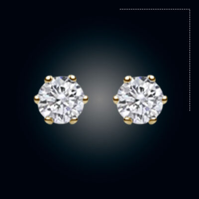 Diamond Cut 1 Stone Kodom Earpin